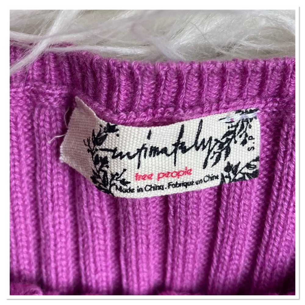 Free People Take Me Home Swit Cami Knit Tank Top Purple Size Small - Picture 5 of 7